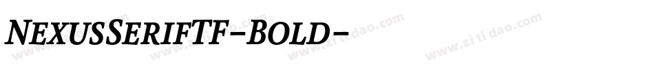 NexusSerifTF-Bold字体转换