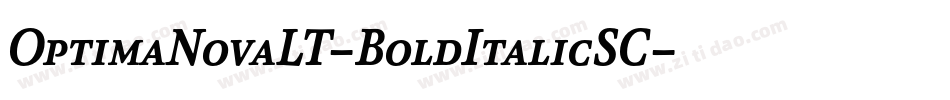 OptimaNovaLT-BoldItalicSC字体转换