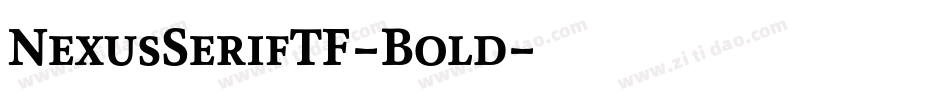 NexusSerifTF-Bold字体转换