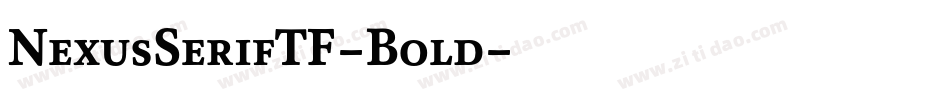 NexusSerifTF-Bold字体转换