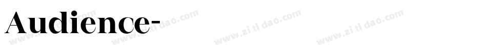 Audience字体转换