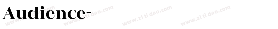 Audience字体转换