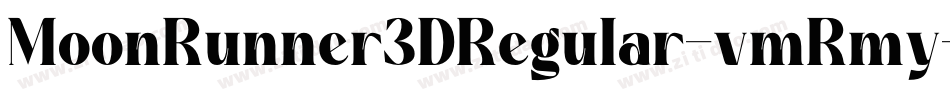 MoonRunner3DRegular-vmRmy字体转换