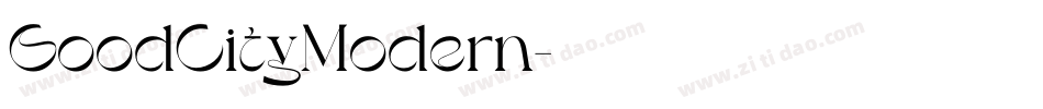 GoodCityModern字体转换