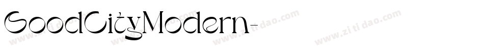 GoodCityModern字体转换