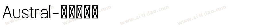 Austral字体转换