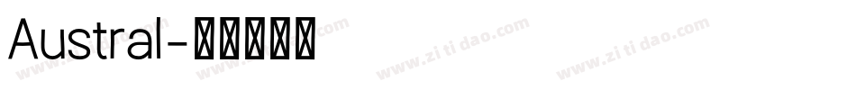 Austral字体转换
