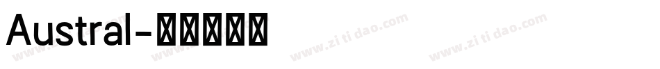 Austral字体转换