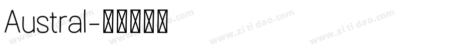 Austral字体转换