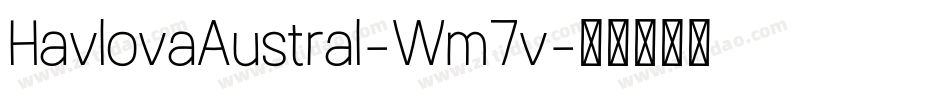 HavlovaAustral-Wm7v字体转换
