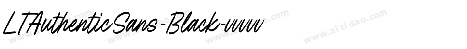 LTAuthenticSans-Black字体转换