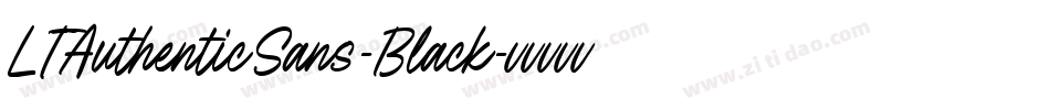 LTAuthenticSans-Black字体转换