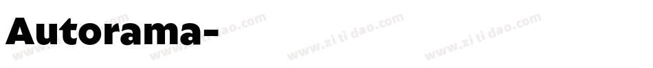 Autorama字体转换