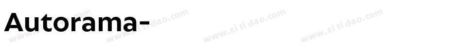 Autorama字体转换