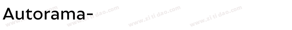 Autorama字体转换