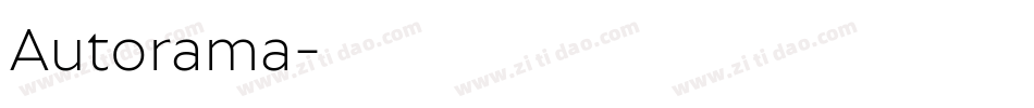 Autorama字体转换