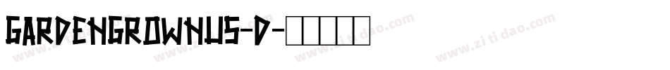 GardenGrownUS-D字体转换