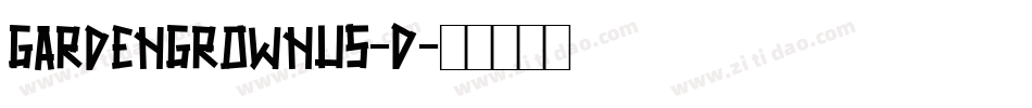 GardenGrownUS-D字体转换