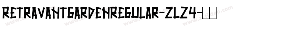RetravantGardenRegular-zLZ4字体转换