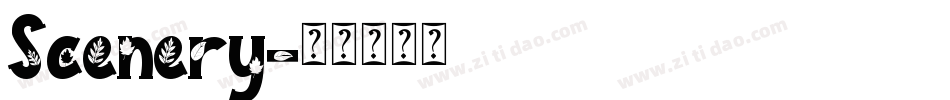 Scenery字体转换