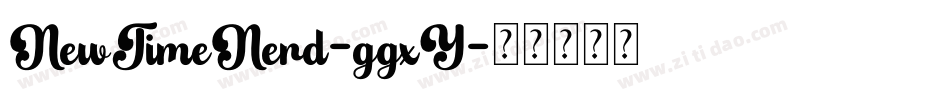 NewTimeNerd-ggxY字体转换