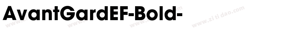 AvantGardEF-Bold字体转换