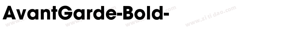 AvantGarde-Bold字体转换