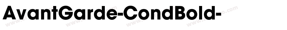 AvantGarde-CondBold字体转换