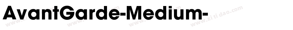 AvantGarde-Medium字体转换