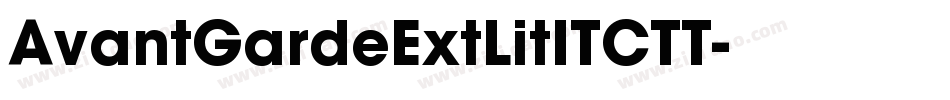 AvantGardeExtLitITCTT字体转换