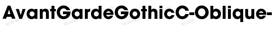 AvantGardeGothicC-Oblique字体转换