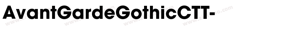 AvantGardeGothicCTT字体转换