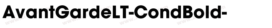 AvantGardeLT-CondBold字体转换