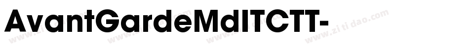 AvantGardeMdITCTT字体转换