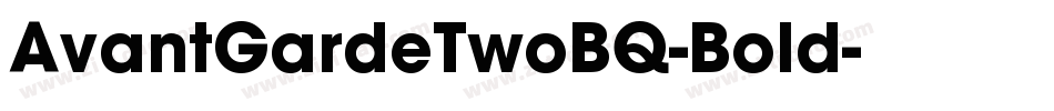 AvantGardeTwoBQ-Bold字体转换
