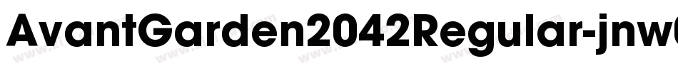 AvantGarden2042Regular-jnw0字体转换
