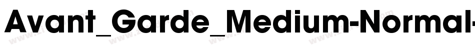 Avant_Garde_Medium-Normal字体转换
