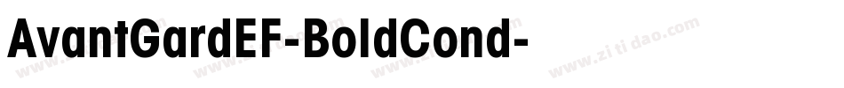 AvantGardEF-BoldCond字体转换