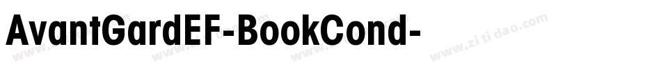 AvantGardEF-BookCond字体转换