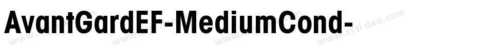 AvantGardEF-MediumCond字体转换