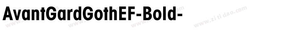 AvantGardGothEF-Bold字体转换