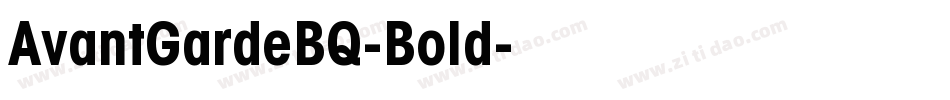 AvantGardeBQ-Bold字体转换