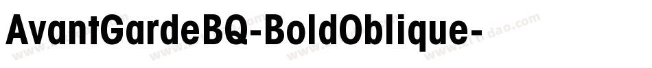 AvantGardeBQ-BoldOblique字体转换