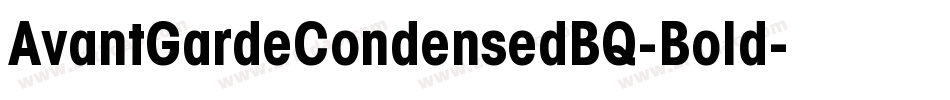 AvantGardeCondensedBQ-Bold字体转换