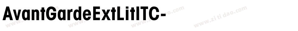 AvantGardeExtLitITC字体转换