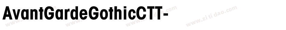 AvantGardeGothicCTT字体转换