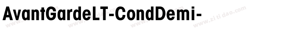 AvantGardeLT-CondDemi字体转换