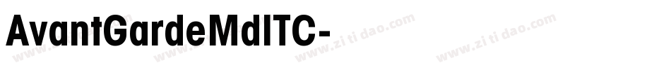 AvantGardeMdITC字体转换