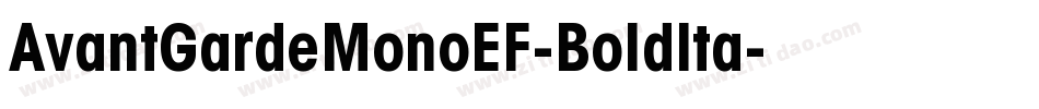 AvantGardeMonoEF-BoldIta字体转换