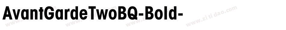 AvantGardeTwoBQ-Bold字体转换